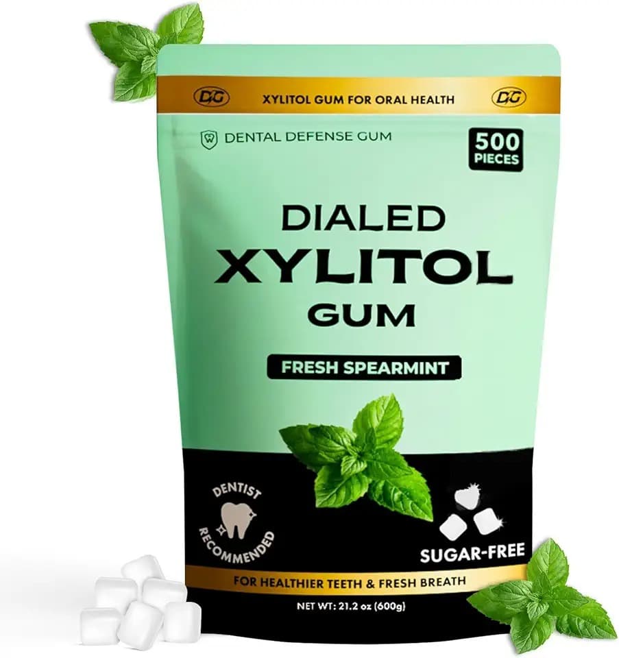 Dialed Xylitol Gum — Fresh Spearmint, 500 Pieces